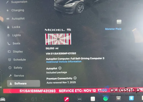 2021 Tesla Model S Plaid Tri Motor All-Wheel Drive from USA, damaged, VIN 5YJSA1E66MF431393
